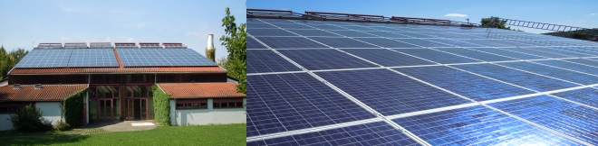 Solarinstallation Sporthalle Tübingen